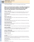 Cover page: Effect of community-based voluntary counselling and testing on HIV incidence and social and behavioural outcomes (NIMH Project Accept; HPTN 043): a cluster-randomised trial