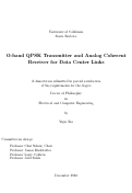 Cover page: O-band QPSK Transmitter and Analog Coherent Receiver for Data Center Links