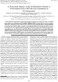 Cover page: A Truncation Mutant of the 95-Kilodalton Subunit of Transcription Factor IIIC Reveals Asymmetry in Ty3 Integration