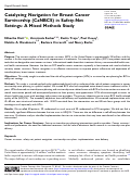 Cover page: Catalyzing Navigation for Breast Cancer Survivorship (CaNBCS) in Safety-Net Settings: A Mixed Methods Study