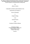 Cover page: The Influence of Seasonal and Decadal Trends in Coastal Ocean Processes on the Population Biology of the Krill Species Euphausia pacifica: Results of a Coupled Ecosystem and Individual Based Modeling Study