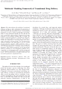 Cover page: Multiscale Modeling Framework of Transdermal Drug Delivery