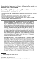 Cover page: Domestication Syndrome in Caimito (Chrysophyllum cainito L.): Fruit and Seed Characteristics