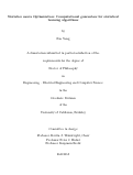 Cover page: Statistics meets Optimization: Computational guarantees for statistical learning algorithms