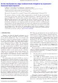 Cover page: On the mechanism for edge localized mode mitigation by supersonic molecular beam injection