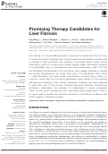 Cover page: Promising Therapy Candidates for Liver Fibrosis