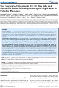 Cover page: The Formulated Microbicide RC-101 Was Safe and Antivirally Active Following Intravaginal Application in Pigtailed Macaques