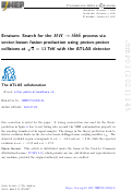 Cover page: Search for the HH →bb¯bb¯ process via vector-boson fusion production using proton-proton collisions at s = 13 TeV with the ATLAS detector