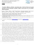 Cover page: Viscosities, diffusion coefficients, and mixing times of intrinsic fluorescent  organic molecules in brown limonene secondary organic aerosol and tests of the Stokes-Einstein equation