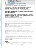 Cover page: Correlates of 1-Year Change in Quality of Life in Patients with Urologic Chronic Pelvic Pain Syndrome: Findings from the Multidisciplinary Approach to the Study of Chronic Pelvic Pain (MAPP) Research Network.