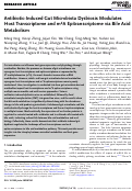 Cover page: Antibiotic-Induced Gut Microbiota Dysbiosis Modulates Host Transcriptome and m6A Epitranscriptome via Bile Acid Metabolism.