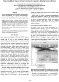 Cover page: Supervised Learning of Actino Selection in Cognitive Spiking Neoron Models