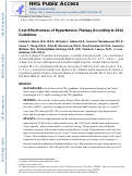 Cover page: Cost-Effectiveness of Hypertension Therapy According to 2014 Guidelines