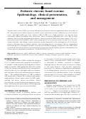 Cover page: Pediatric chronic hand eczema: Epidemiology, clinical presentation, and management