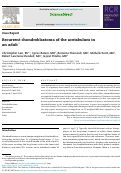 Cover page: Recurrent chondroblastoma of the acetabulum in an adult