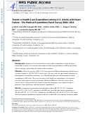 Cover page: Trends in health care expenditure among US adults with heart failure: The Medical Expenditure Panel Survey 2002-2011