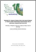 Cover page: Seismicity characterization and monitoring at WESTCARB’s proposed Montezuma Hills geologic sequestration site.