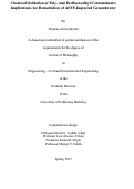 Cover page: Chemical Oxidation of Poly- and Perfluoroalkyl Contaminants: Implications for Remediation of AFFF-Impacted Groundwater