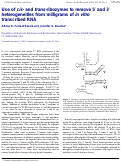 Cover page: Use of Cis- and Trans-Ribozymes to Remove 5′ and 3′ Heterogeneities From Milligrams of In Vitro Transcribed RNA