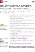 Cover page: Efficacy of Corticosteroid Therapy for HTLV-1-Associated Myelopathy: A Randomized Controlled Trial (HAMLET-P).