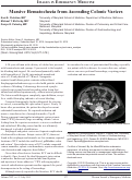 Cover page: Massive Hematochezia from Ascending Colonic Varices