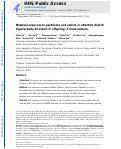 Cover page: Maternal exposure to pesticides and autism or attention-deficit/hyperactivity disorders in offspring: A meta-analysis.