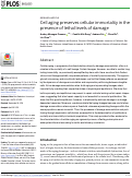 Cover page: Cell aging preserves cellular immortality in the presence of lethal levels of damage