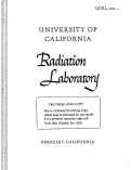 Cover page: METHOD OF CONSTRUCTION OF A SIMPLE CLOUD CHAMBER