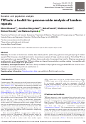 Cover page: TRTools: a toolkit for genome-wide analysis of tandem repeats.