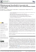 Cover page: Multidimensional Sleep Health Is Associated with Cardiovascular Disease Prevalence and Cardiometabolic Health in US Adults