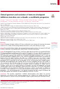 Cover page: Clinical spectrum and evolution of immune-checkpoint inhibitors toxicities over a decade-a worldwide perspective.