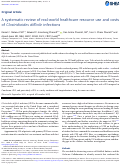 Cover page: A systematic review of real-world healthcare resource use and costs of Clostridioides difficile infections