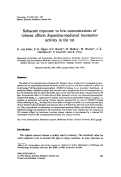 Cover page: Subacute exposure to low concentrations of toluene affects dopamine-mediated locomotor activity in the rat