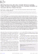 Cover page: Mixed Mycobacterium tuberculosis Complex Infections and False-Negative Results for Rifampin Resistance by GeneXpert MTB/RIF Are Associated with Poor Clinical Outcomes