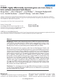 Cover page: FitSNPs: highly differentially expressed genes are more likely to have variants associated with disease