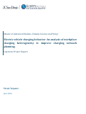 Cover page: Electric vehicle charging behavior: An analysis of workplace charging heterogeneity to improve charging network planning.