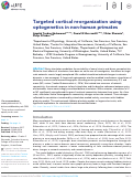 Cover page: Targeted cortical reorganization using optogenetics in non-human primates