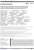 Cover page: RCSB Protein Data bank: Tools for visualizing and understanding biological macromolecules in 3D