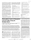 Cover page: Photosynthetic control of atmospheric carbonyl sulfide during the growing season.