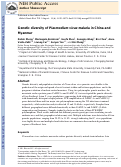 Cover page: Genetic diversity of Plasmodium vivax malaria in China and Myanmar