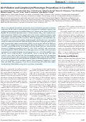 Cover page: Air Pollution and Lymphocyte Phenotype Proportions in Cord Blood