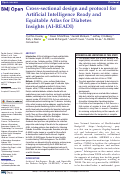 Cover page of Cross-sectional design and protocol for Artificial Intelligence Ready and Equitable Atlas for Diabetes Insights (AI-READI).