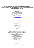 Cover page: Relationships between US consumer expenditures on communications and transportation using almost ideal demand system modeling: 1984-2002