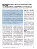 Cover page: Public health implications of 1990 air toxics concentrations across the United States.