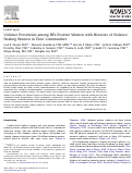 Cover page: Violence Prevention among HIV-Positive Women with Histories of Violence: Healing Women in Their Communities