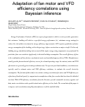 Cover page: Adaptation of fan motor and VFD efficiency correlations using Bayesian inference