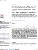 Cover page: Automaticity in processing spatial-numerical associations: Evidence from a perceptual orientation judgment task of Arabic digits in frames