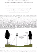 Cover page: Networked Infomechanical Systems: A Mobile Embedded Networked Sensor Platform