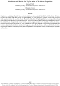 Cover page: Machines and Molds: An Exploration of Brainless Cognition