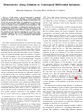 Cover page: Monotonicity Along Solutions to Constrained Differential Inclusions